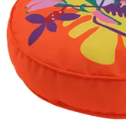 FUTON REDONDO 43 CM X 43 CM CAMINHOS DO SOL - LARANJA/MULTICOR - Foto 4