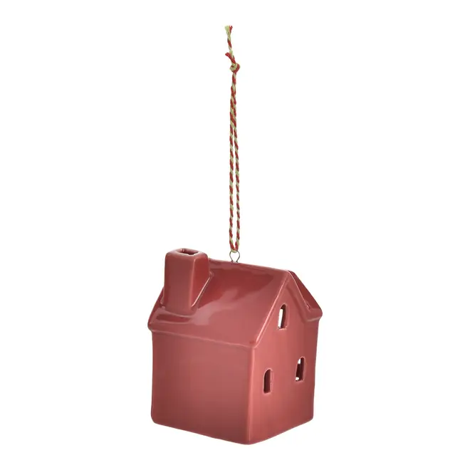 PINGENTE MINI CASA LED 7 CM HOHO HOME - VERMELHO HINDU - Foto 3