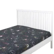LENÇOL DE CASAL E QUEEN 2,40 M X 2,50 M ZOODIAC - CINZA/MULTICOR - Foto 12