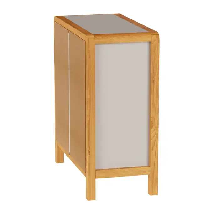 CÔMODA 4 GAVETAS 90 CM X 45 CM KANT - CAMELO/AMÊNDOA - Foto 27