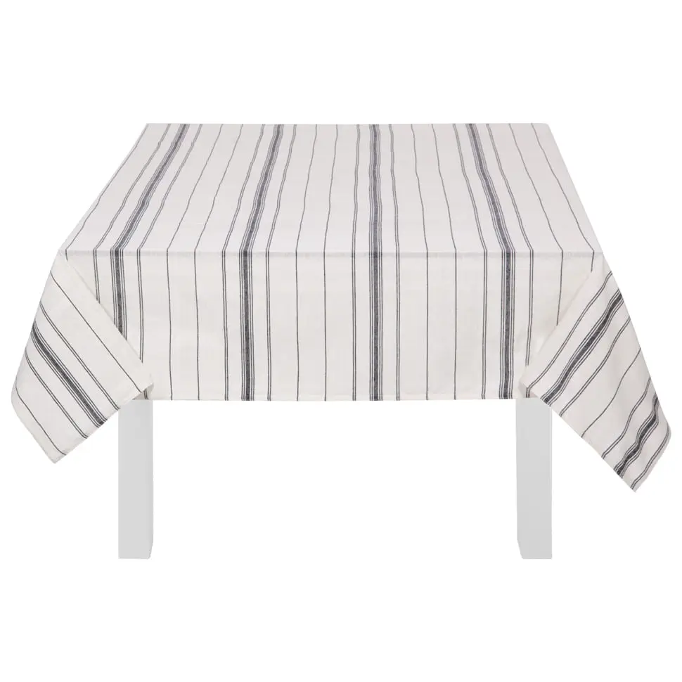 TOALHA DE MESA 1,40 M X 2,10 M PARATY - NATURAL/AZUL - Foto 1