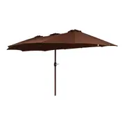 OMBRELONE RETANGULAR 4,60 M X 2,70 M TRI SHADOW - MARROM/MARROM - Foto 2