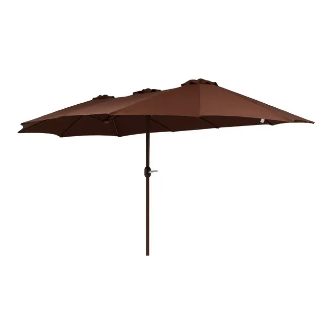 OMBRELONE RETANGULAR 4,60 M X 2,70 M TRI SHADOW - MARROM/MARROM - Foto 2