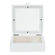 PORTA-JÓIAS 20 CM X 20 CM ZEFYR I - BRANCO/NATURAL - Foto 2