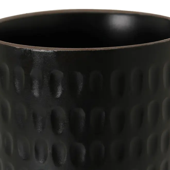 CACHEPÔ 9 CM NYORI - PRETO FOSCO - Foto 3