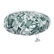 TOUCA PARA BANHO TAMANHO G SETE ERVAS AXÉ - BRANCO/VERDE - Foto 3