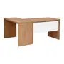 MESA COM 2 GAVETAS C/ MESA AUX BOSS - OAK TAMMI/BRANCO - Foto 2