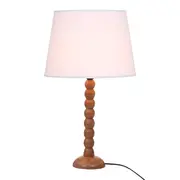 LUMINÁRIA DE MESA TORNIO C/CUP P - NOZES/BRANCO - Foto 2