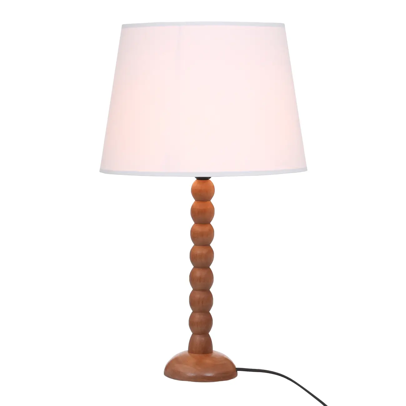 LUMINÁRIA DE MESA TORNIO C/CUP P - NOZES/BRANCO - Foto 2