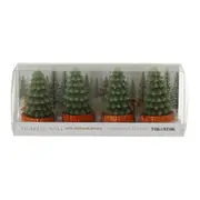 KIT COM 4 VELAS RÉCHAUD ÁRVORE VILAREJO NOEL - CIPRESTE - Foto 1