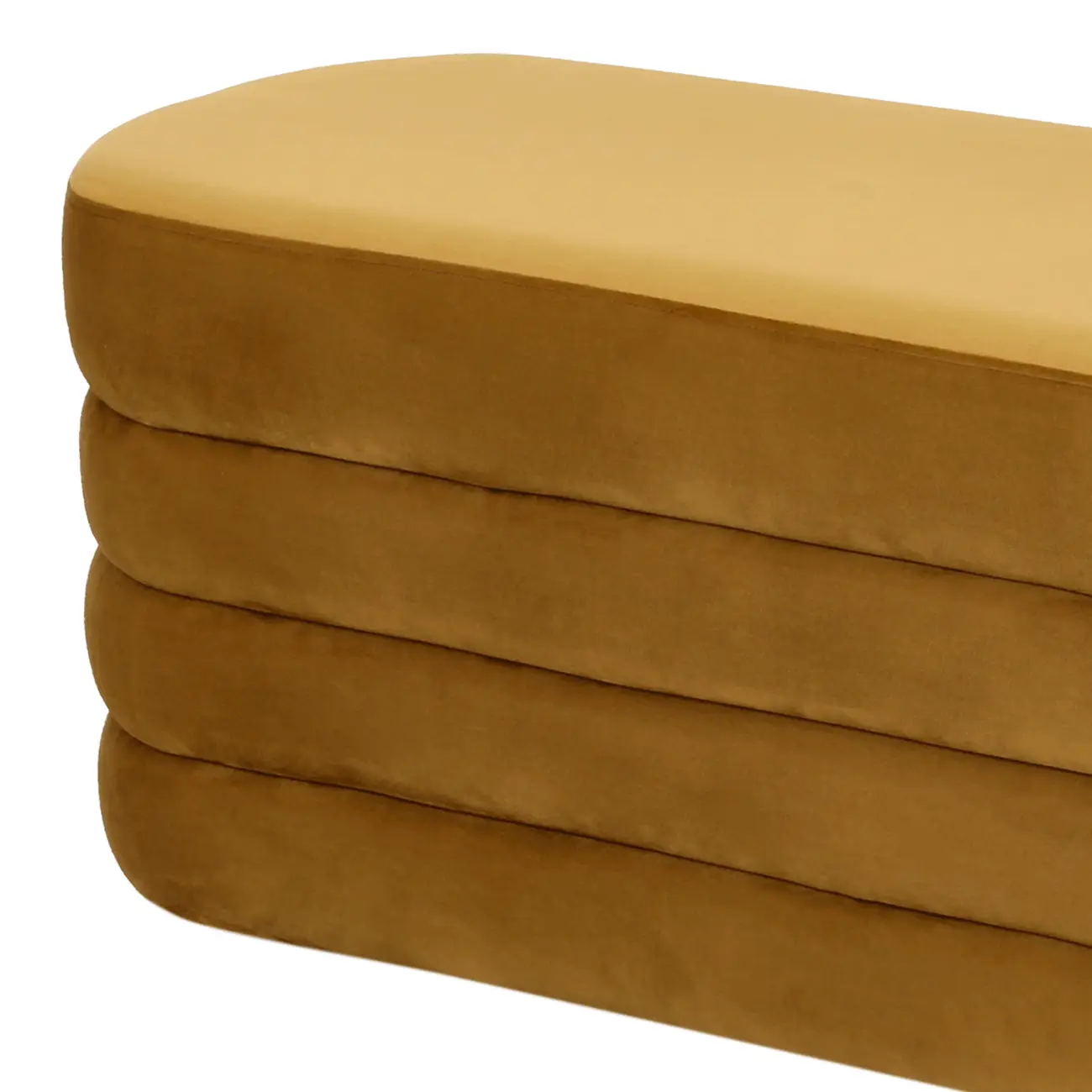 PUFF 1,07 M X 44 CM PLUMP - DOURADO - Foto 4