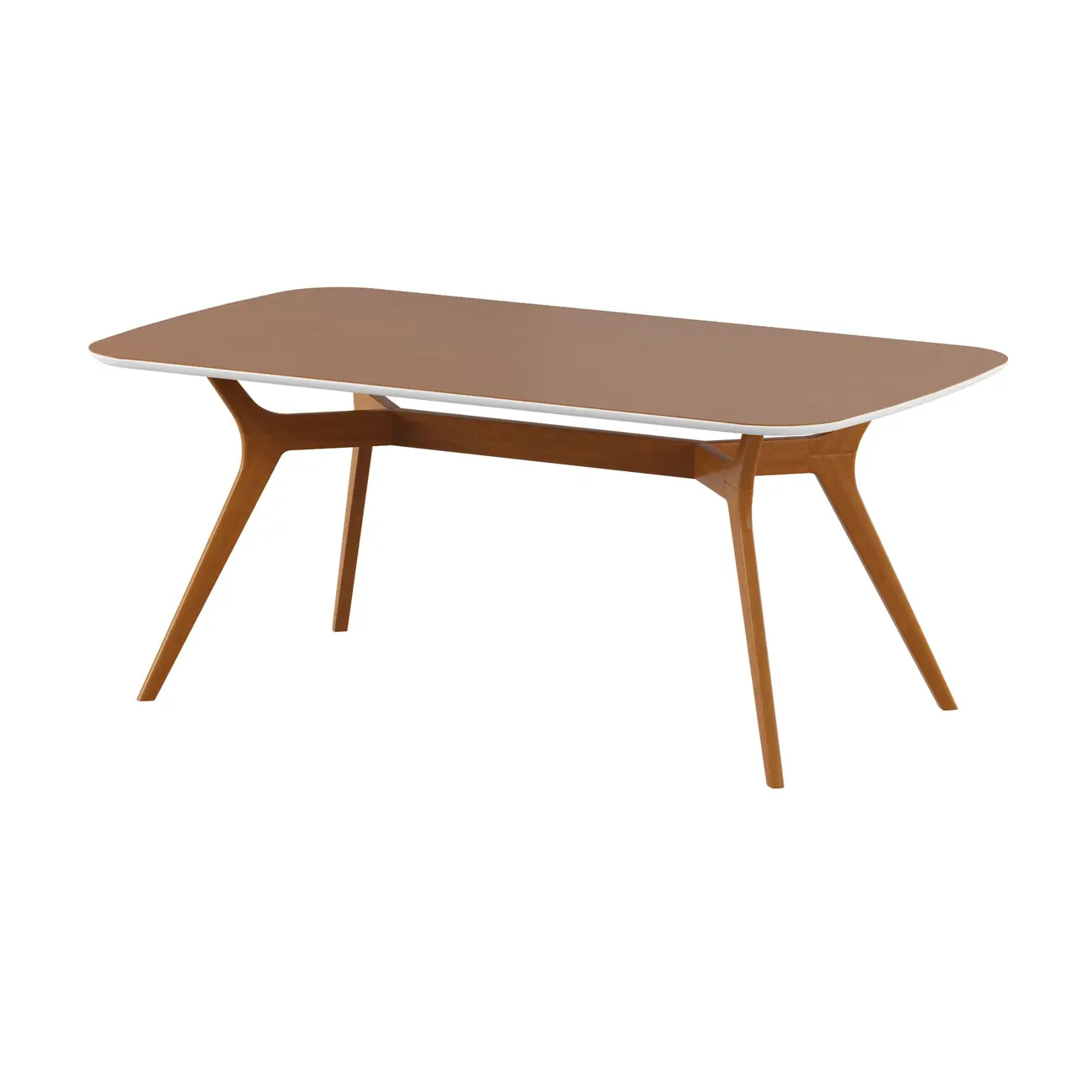 MESA DE JANTAR 1,80 M X 1 M ORGANIC - FREIJÓ/BRANCO - Foto 9