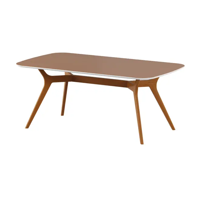 MESA DE JANTAR 1,80 M X 1 M ORGANIC - FREIJÓ/BRANCO - Foto 9