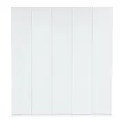 GUARDA-ROUPA DE CASAL 5 PORTAS 3 GAVETAS 45 MAXIMUS - BRANCO - Foto 1