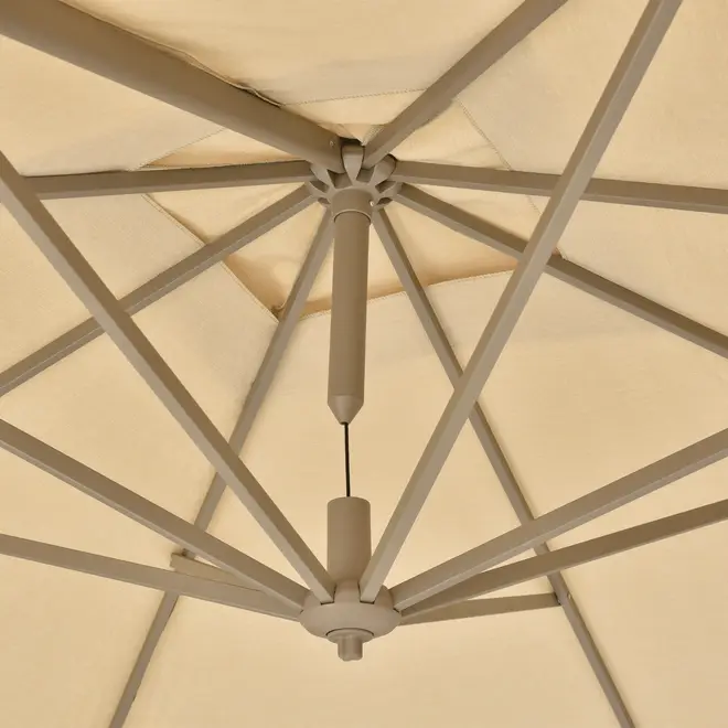OMBRELONE LATERAL QUADRADO 3 M X 3 M MILUS - CAMELO/BEGE - Foto 7