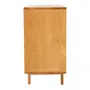 BUFFET 2 PORTAS DE CORRER COM PALHINHA 1,40 M X 40 CM PALHANDI - AMÊNDOA/NATURAL - Foto 5