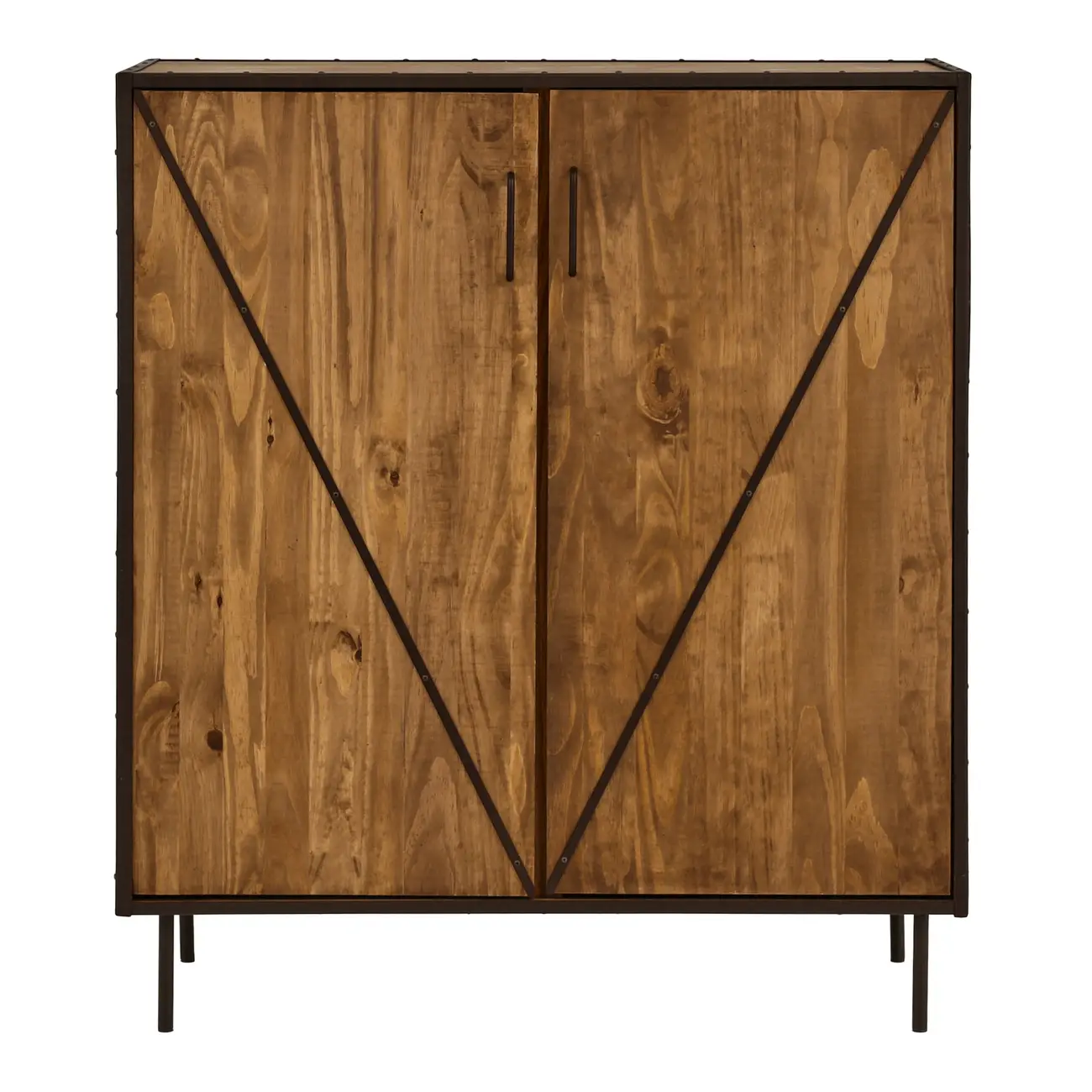 BUFFET 2 PORTAS 1,05 M X 42 CM STEAM TRUNK - ENCERADO CASTANHO/CASTANHO - Foto 1