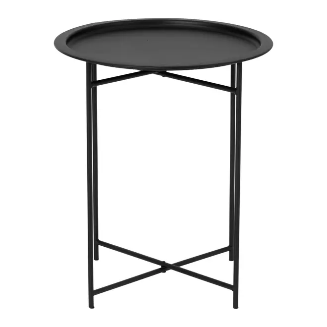 MESA LATERAL REDONDA 41 CM PLATTER - PRETO - Foto 2