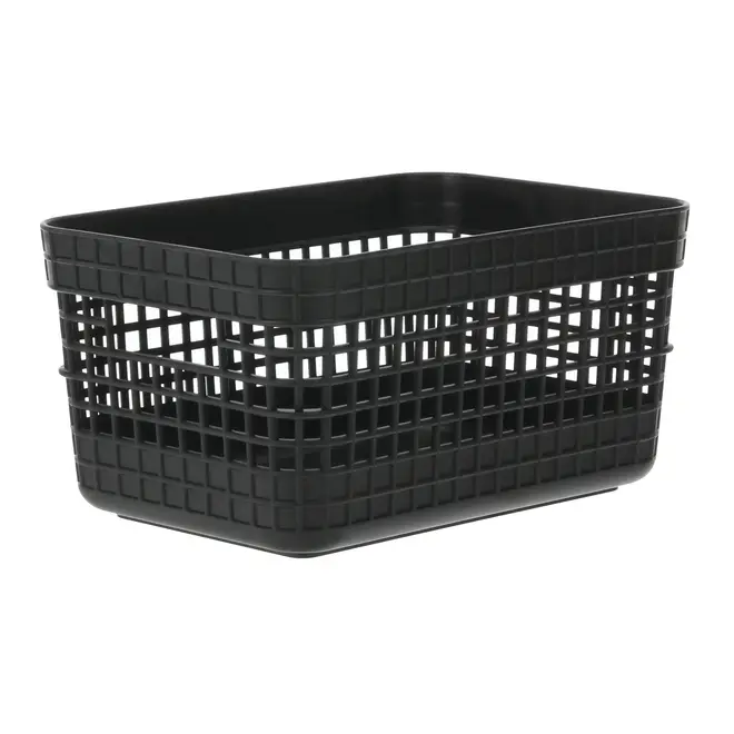 CAIXA 15 CM X 28 CM X 22 CM GRID - PRETO - Foto 1