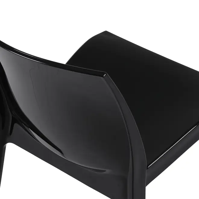 CADEIRA PARA ÁREA EXTERNA EMPILHÁVEL JUNO - PRETO BRILHANTE - Foto 6