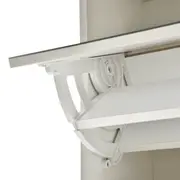 SAPATEIRA PISO/PAREDE 5 PORTAS BASCULANTES FAMILY MIRROR - BRANCO/PRATA - Foto 8