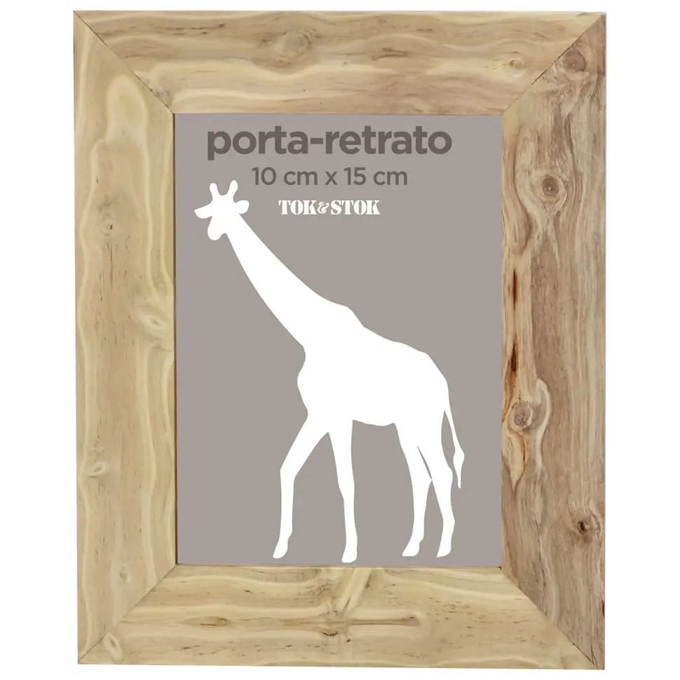 PORTA-RETRATO 10 CM X 15 CM CAFEZAL - KAFE MADEIRA - Foto 1