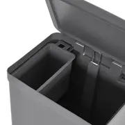 LIXEIRA COM PEDAL 46 L E CESTO INTERNO 4 L TRIUM - KONKRET - Foto 10