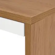 MESA COM 2 GAVETAS 1,50 M X 80 CM BOSS - OAK TAMMI/BRANCO - Foto 9