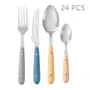 FAQUEIRO 24 PEÇAS PARA 6 PESSOAS ORSAY - INOX/MULTICOR - Foto 1