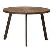 MESA PARA ÁREA EXTERNA REDONDA 1,10 M SUMMERLAND - CAFÉ/NOZES - Foto 2