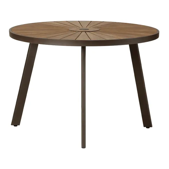 MESA PARA ÁREA EXTERNA REDONDA 1,10 M SUMMERLAND - CAFÉ/NOZES - Foto 2