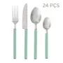 FAQUEIRO 24 PEÇAS PARA 6 PESSOAS BELLIE - SÁLVIA/INOX - Foto 1