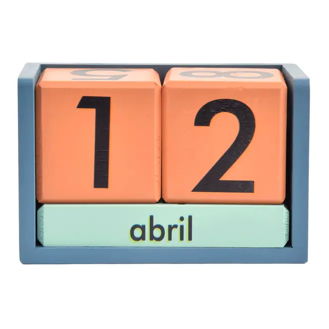 CALENDÁRIO MESA FLUKE - ZIMBRO/CORES CALEIDOCOLOR - Foto 1