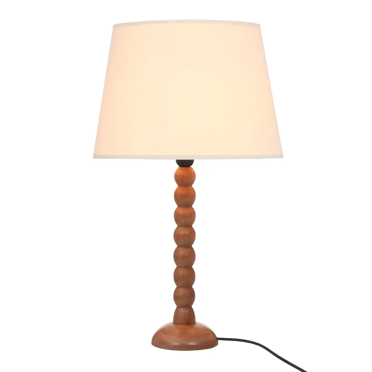 LUMINÁRIA DE MESA TORNIO C/CUP P - NOZES/NATURAL - Foto 2