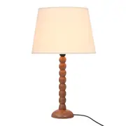 LUMINÁRIA DE MESA TORNIO C/CUP P - NOZES/NATURAL - Foto 2