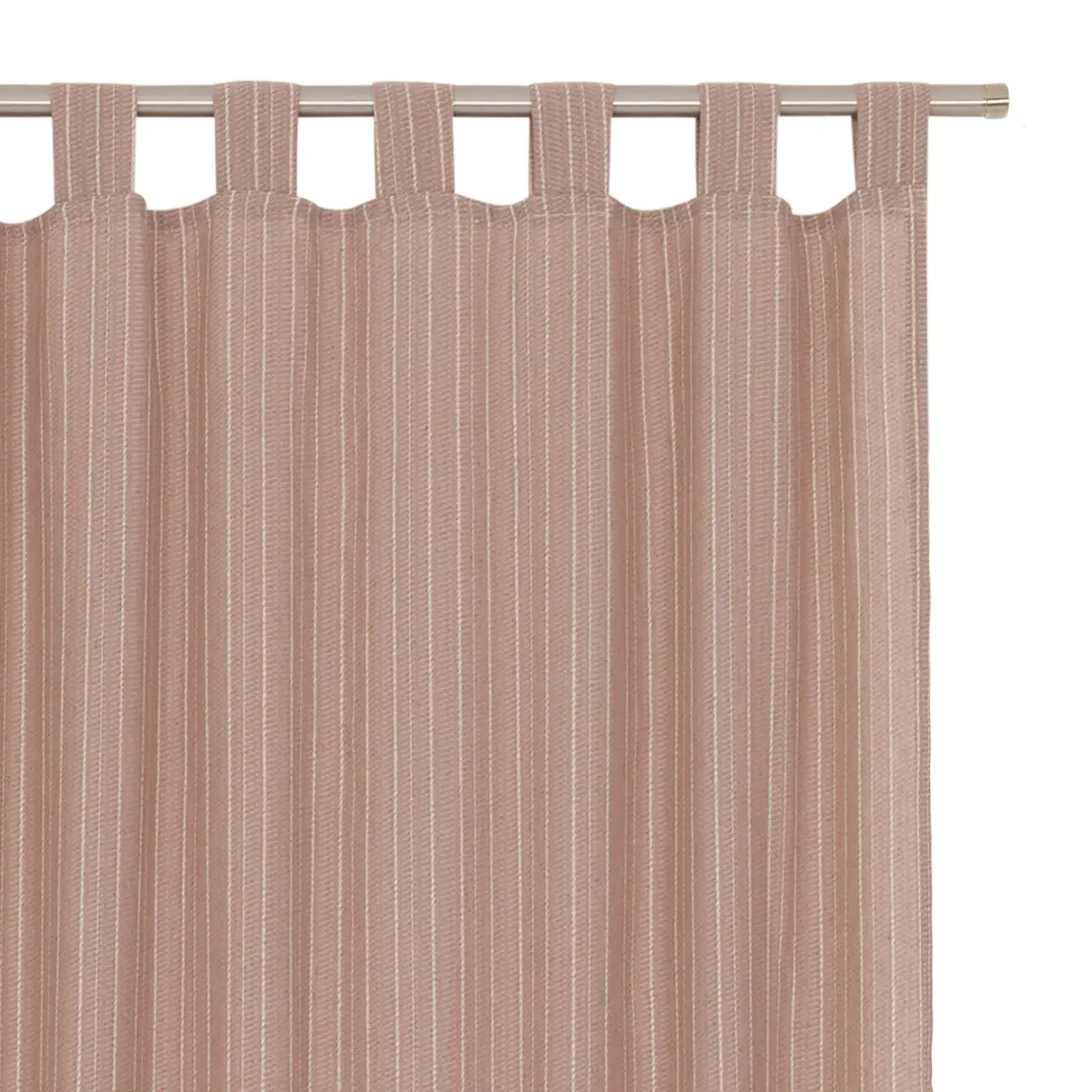 CORTINA 2 PEÇAS 1,30 M X 2,30 M ORSAY - ROSA ANTIQUE/NATURAL - Foto 3