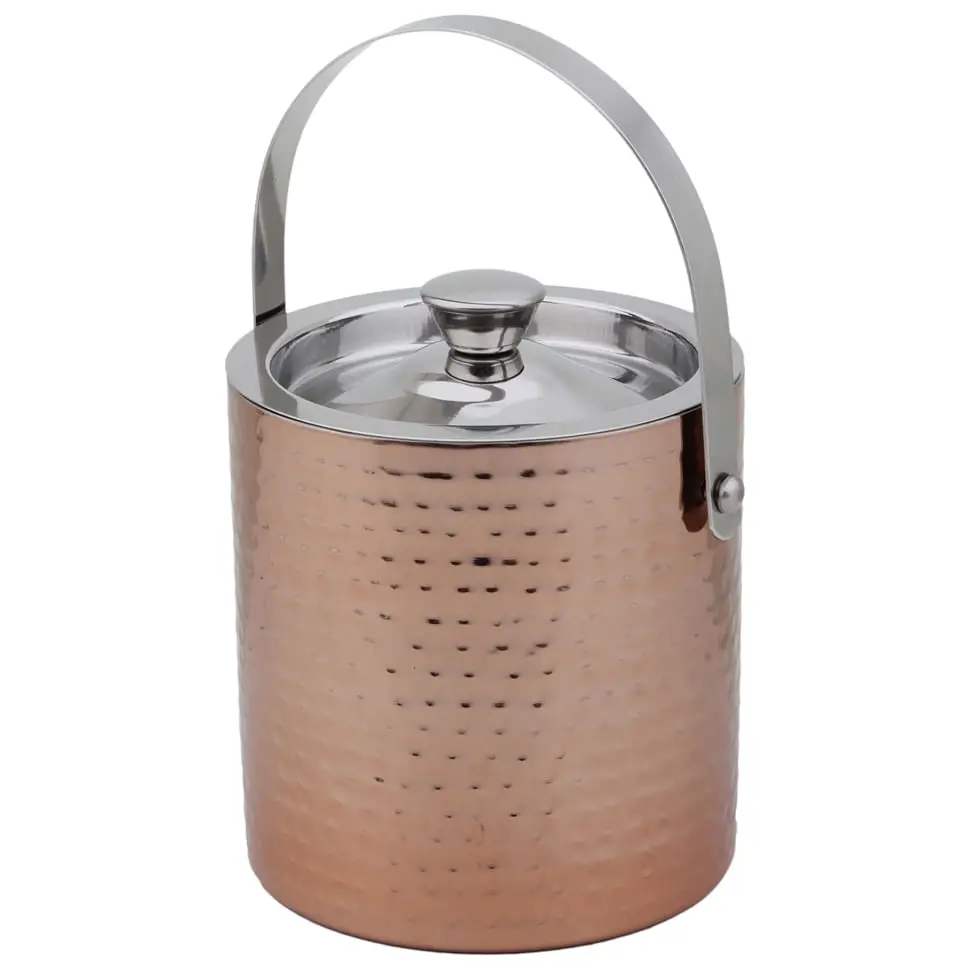 BALDE PARA GELO COM ALÇA NORSEMAN - COBRE/INOX - Foto 3