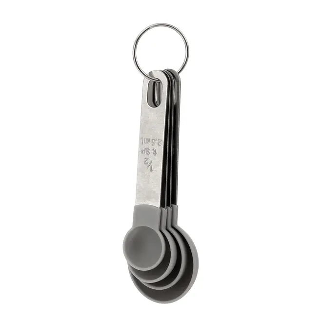 KIT COM 8 XÍCARAS/COLHERES MEDIDORAS MEASURE - KONKRET/INOX - Foto 1