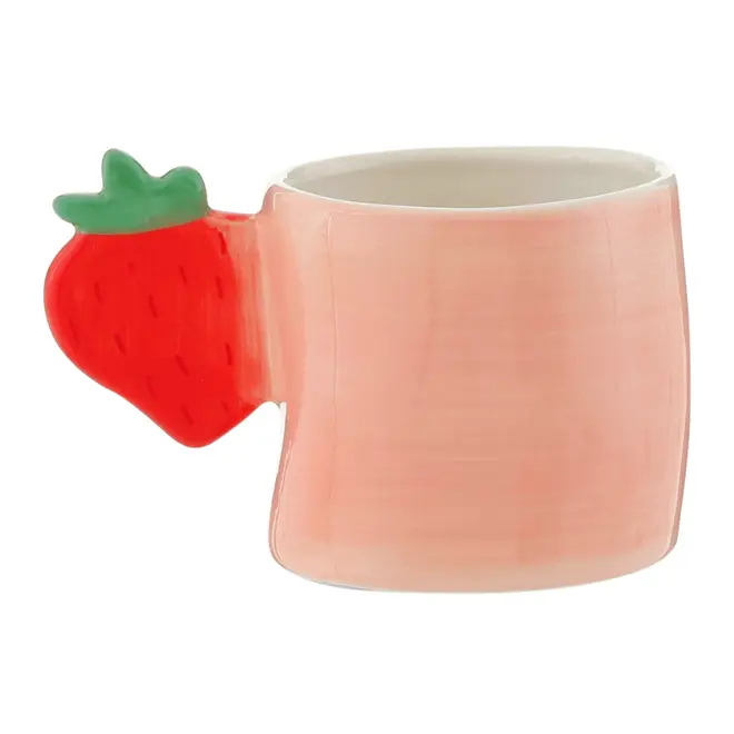 CANECA STRAWBERRY 300 ML FRUITS - ROSA/MULTICOR - Foto 4