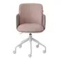 CADEIRA HOME OFFICE OBI - BRANCO/QUARTZO ROSA - Foto 2