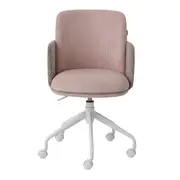 CADEIRA HOME OFFICE OBI - BRANCO/QUARTZO ROSA - Foto 2