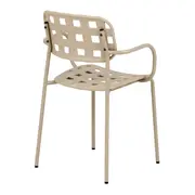CADEIRA COM BRAÇOS CRISS-CROSS - CAMELO/CAMELO - Foto 4