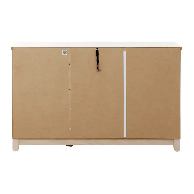 CÔMODA 3 GAVETAS/1 PORTA 1,36 M X 45 CM DULCE - BRANCO/NATURAL WASHED - Foto 7