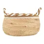 CESTO 32 CM X 19 CM PIRANGY - FIBRA CLARA/CANELA DO CEILÃO - Foto 1