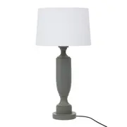 LUMINÁRIA MESA PILASTRE C/CUP K - CINZA/BRANCO - Foto 1