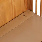 BERÇO COM PALHINHA 70 CM 2 EM 1 - BERÇO/MINICAMA PALHANDI - AMÊNDOA/NATURAL - Foto 24