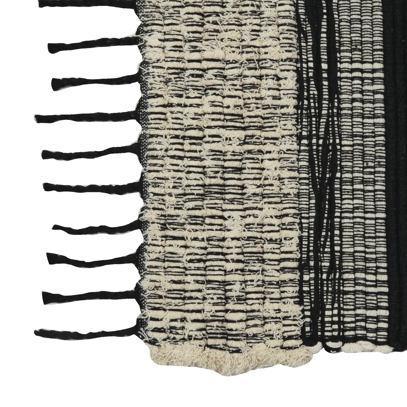 TAPETE 60 CM X 1,80 CM UMOJA - PRETO/NATURAL - Foto 2