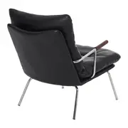 POLTRONA GOOGIE - CROMADO/PRETO - Foto 6