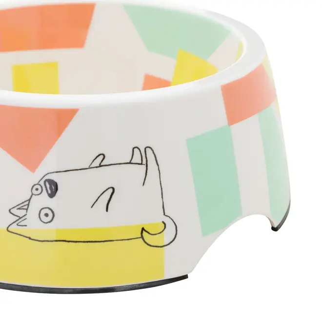 COMEDOURO PARA PET 15 CM BALOO - CORES CALEIDOCOLOR/INOX - Foto 2