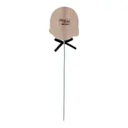 PALITO DECORATIVO 30 CM PASCOQUETTE - BLEU CENDRÉ/PRETO - Foto 3